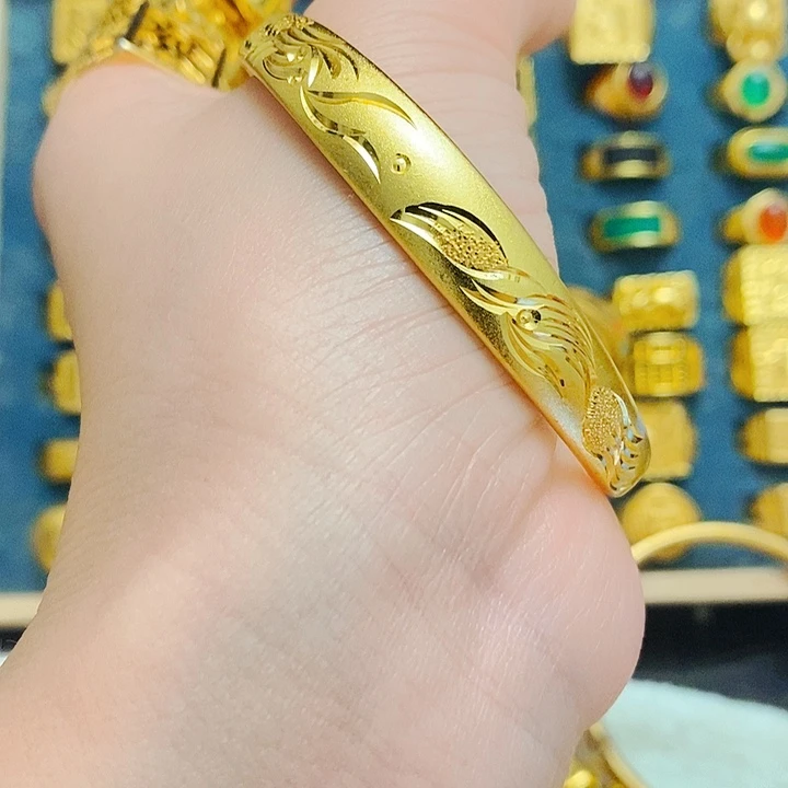 合金龙纹推拉手镯