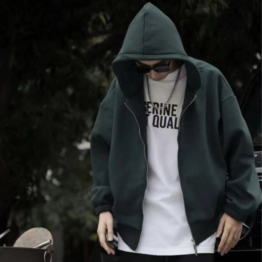 高品质男装【K10568 】百搭气质连帽卫衣