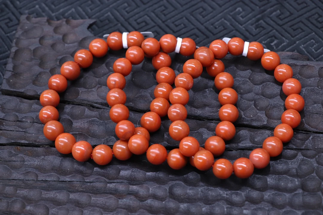 原矿无优化天然保山阿东寨老南红单圈9mm左右手串多样性发一条