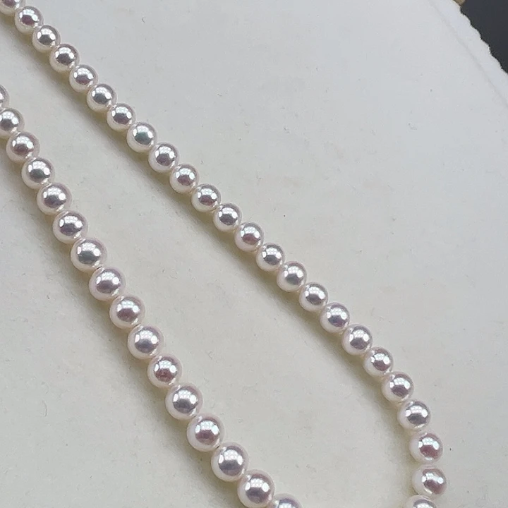 淡水珍珠18K金镶嵌颈饰➕6高品极光炫彩毕业版