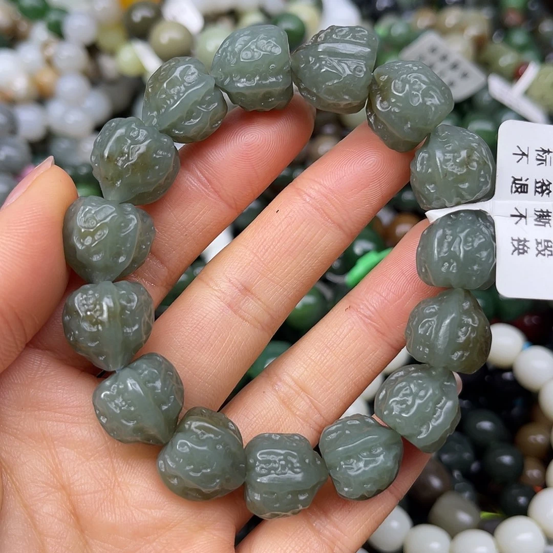 和田玉未镶嵌手链