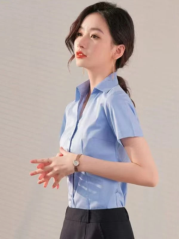 1212（1213）长袖短袖衬衫修身型时尚翻领夏季衬衫