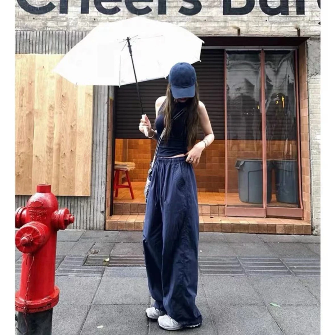 徐秋阳  藏蓝色背心 显瘦时尚休闲夏季减龄背心11236