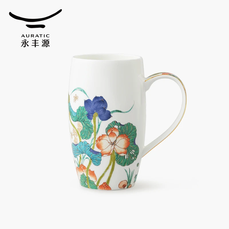 永丰源幸福和鸣马克杯600ml大容量茶杯礼盒装家用喝水杯