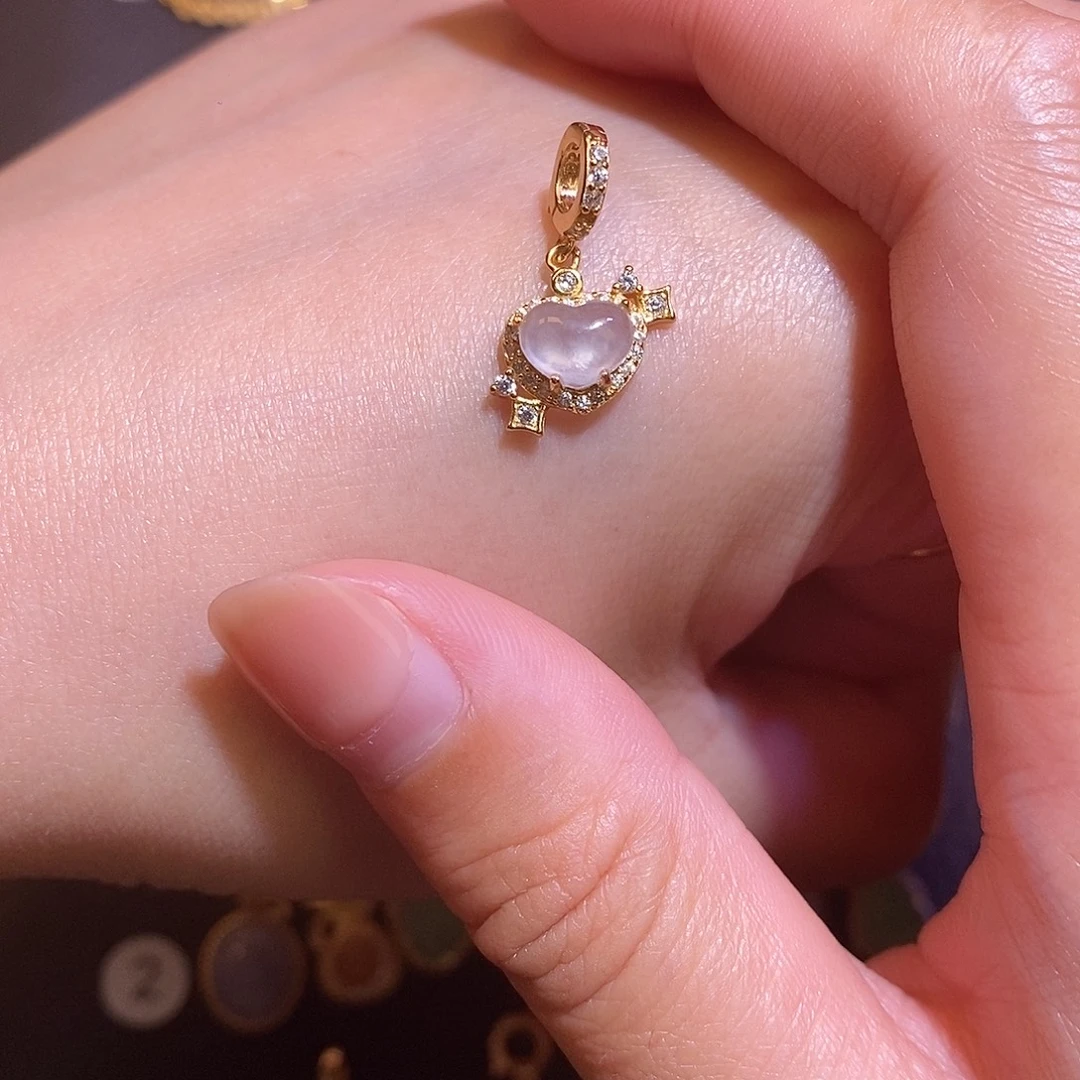 翡翠银S925镶嵌项链