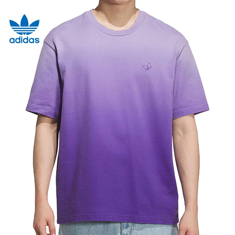 adidas阿迪达斯【环】三叶草男子运动休闲短袖T恤KH1076