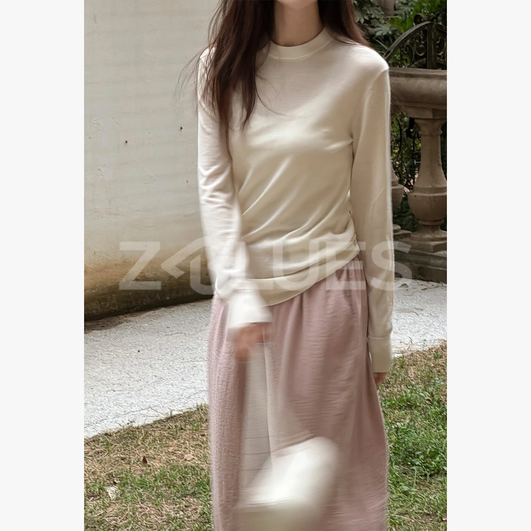 Z.blues【JIL时髦知识分子】Clean fit 120s精纺羊毛针织衫YZGZ4121