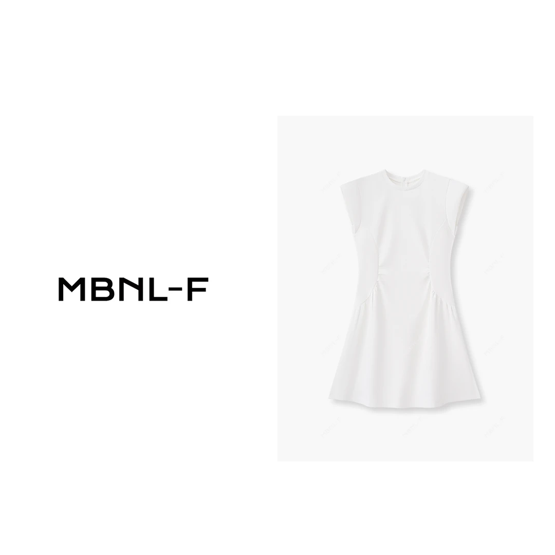 MBNL-F “丝莉卡” 2024S/S新品 夏季收腰连衣裙 秦磊XM-QZ18925