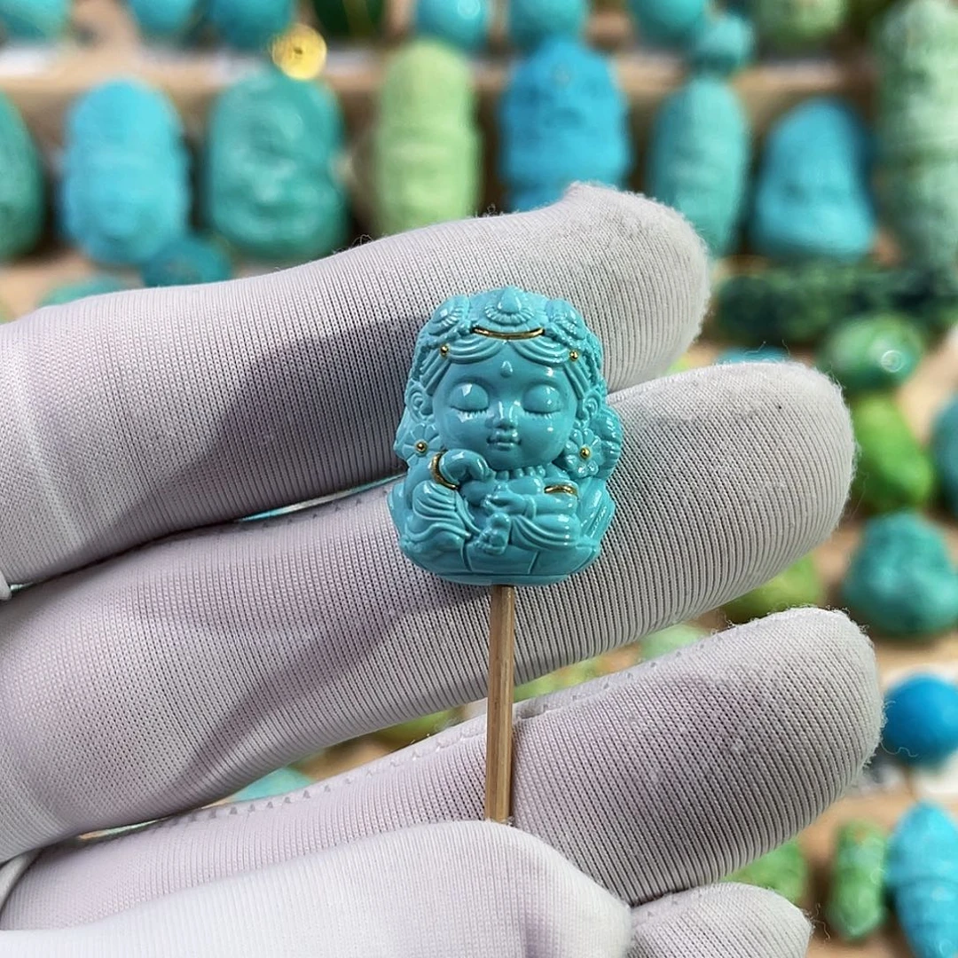 绿松石未镶嵌珠宝奇石