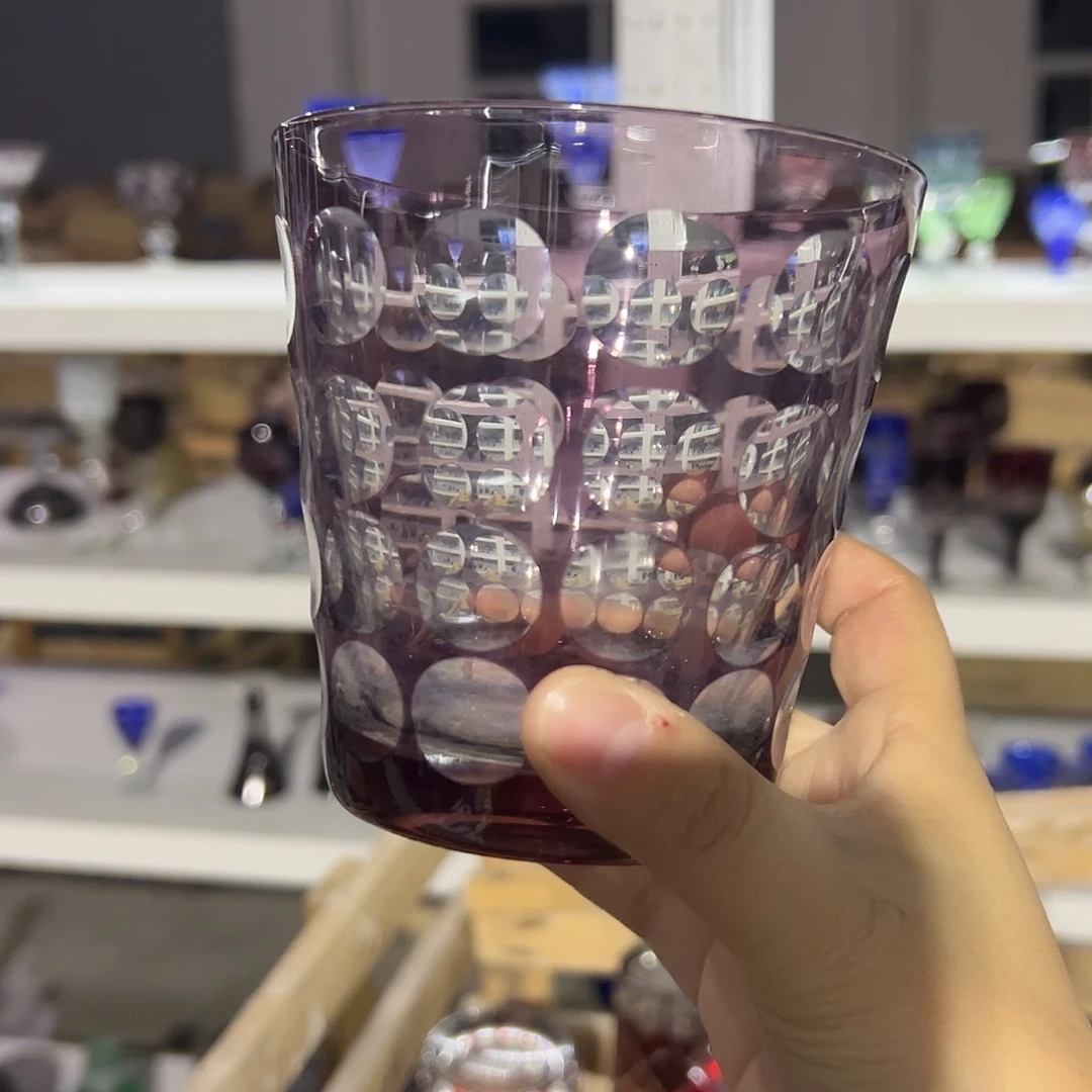 平底款水晶玻璃微瑕一个