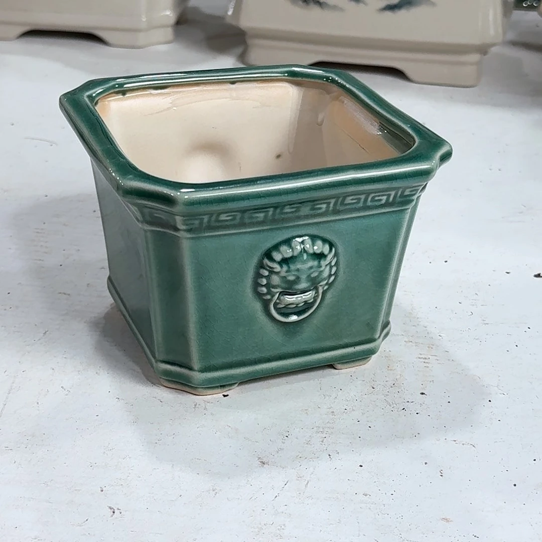 口径  12*9.5陶瓷绿植多肉微瑕花盆