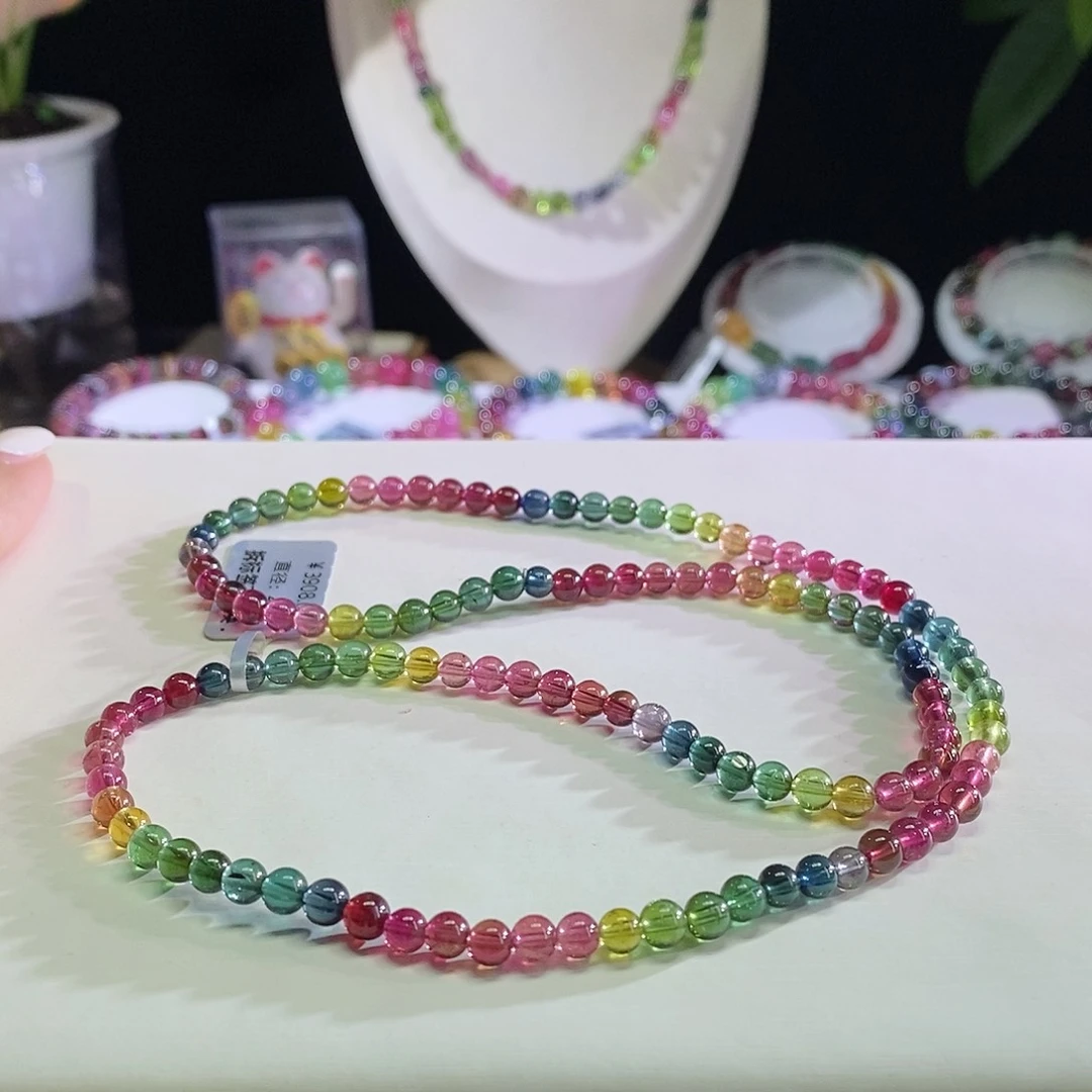 未镶嵌手链碧玺色标