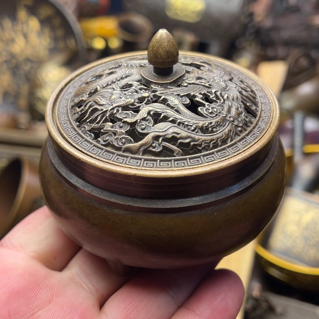 茶壶香炉铜器摆件