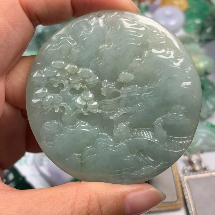 翡翠未镶嵌颈饰翡翠