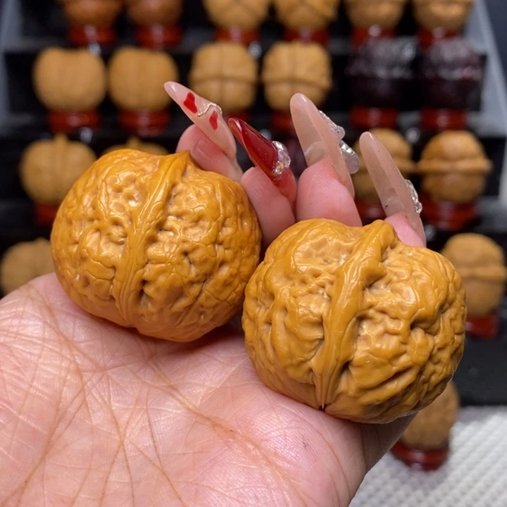 文玩核桃把件聚宝盆49号