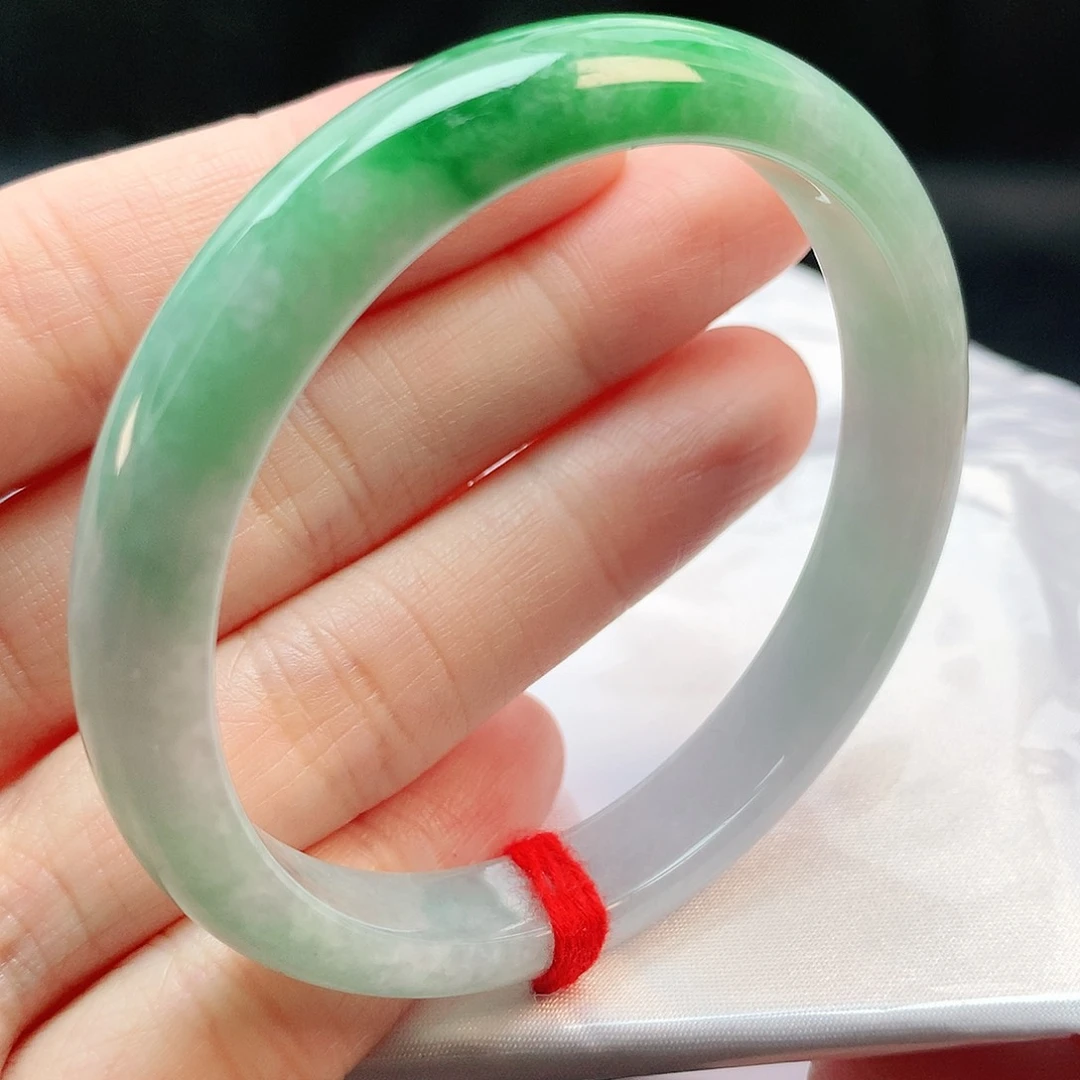 未镶嵌手镯翡翠53圈口150015