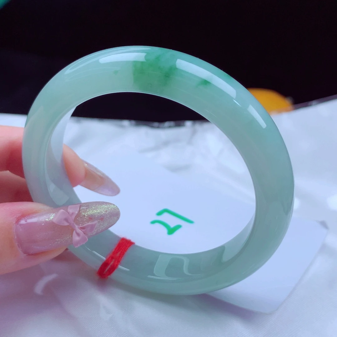 未镶嵌手镯翡翠天然缅甸翡翠A货手镯 27号