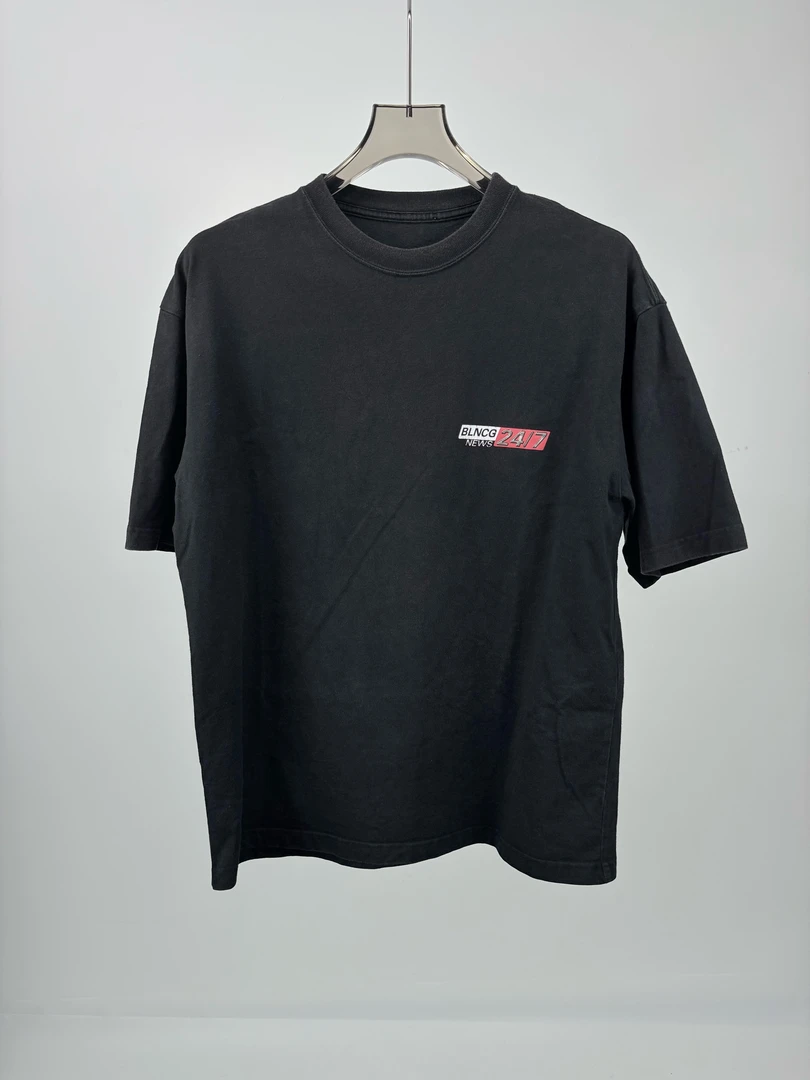 95新 YSL/圣罗兰 巴黎世家24/7印花短袖领标遗失 14383