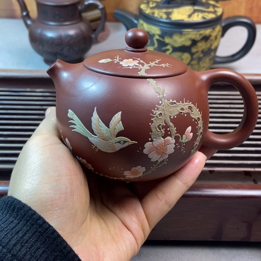 紫砂茶壶紫砂全草药