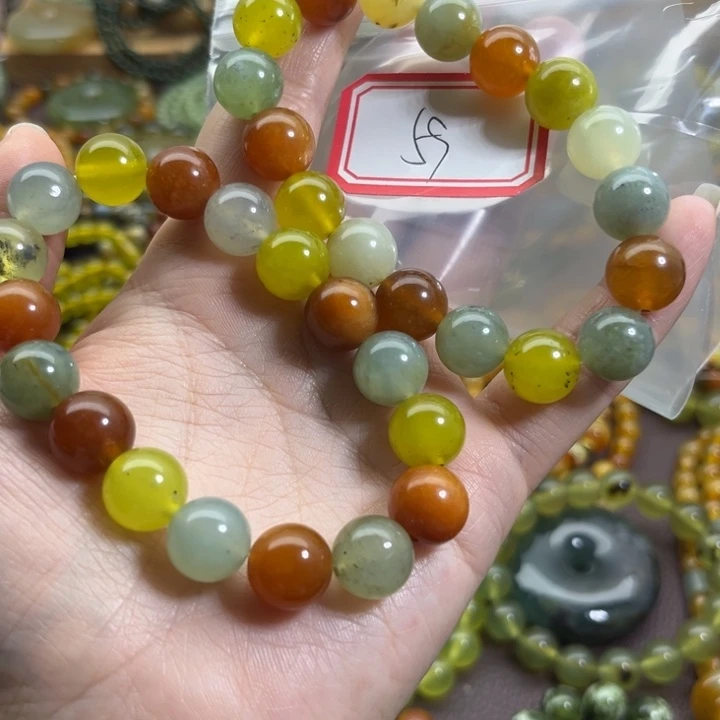 蛇纹石玉未镶嵌手链