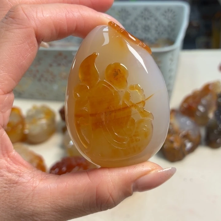 玛瑙/玉髓未镶嵌吊坠(不含链)