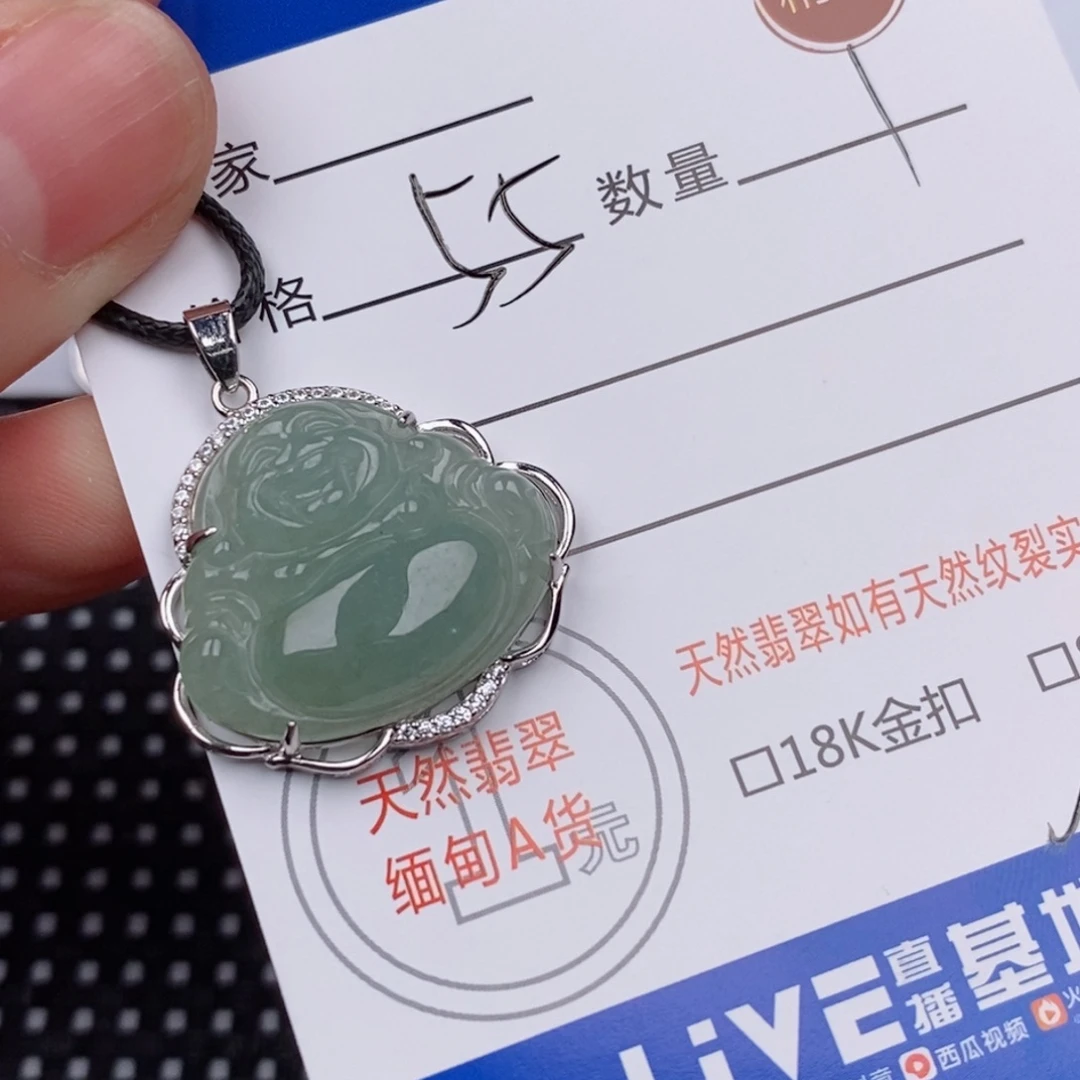 翡翠银S925镶嵌颈饰