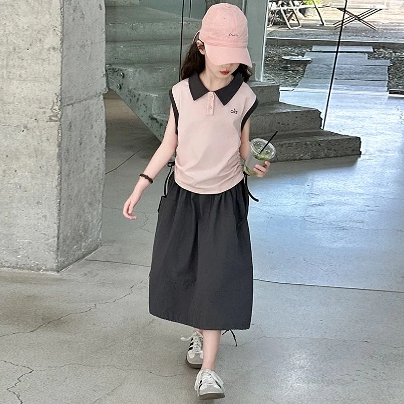 【新疆包邮】夏季新款翻领无袖刺绣字母坎肩T702