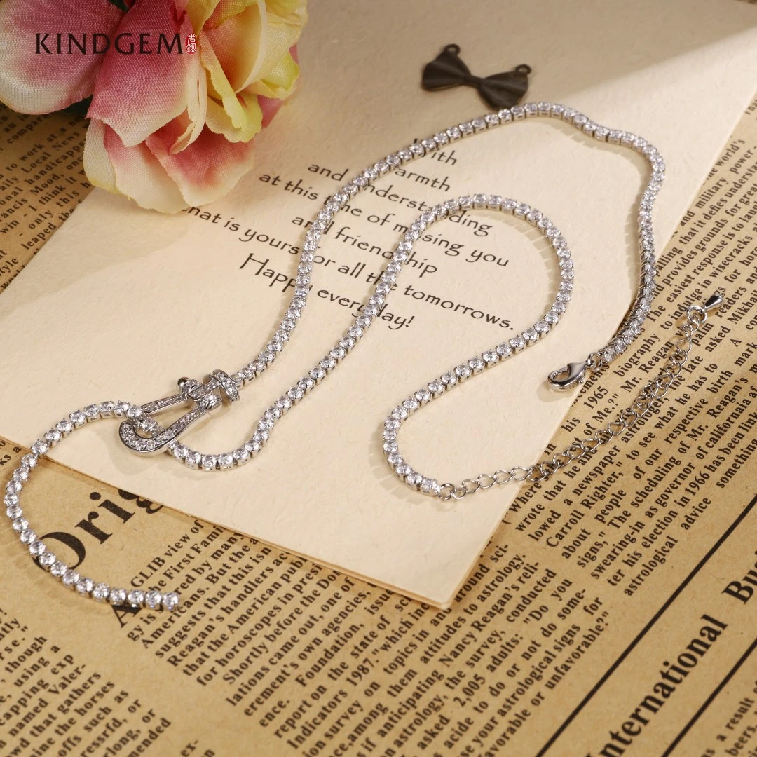 铜合金合成锆石项链 CZ254XIPC-27930轻奢气质高级感优雅精致项链