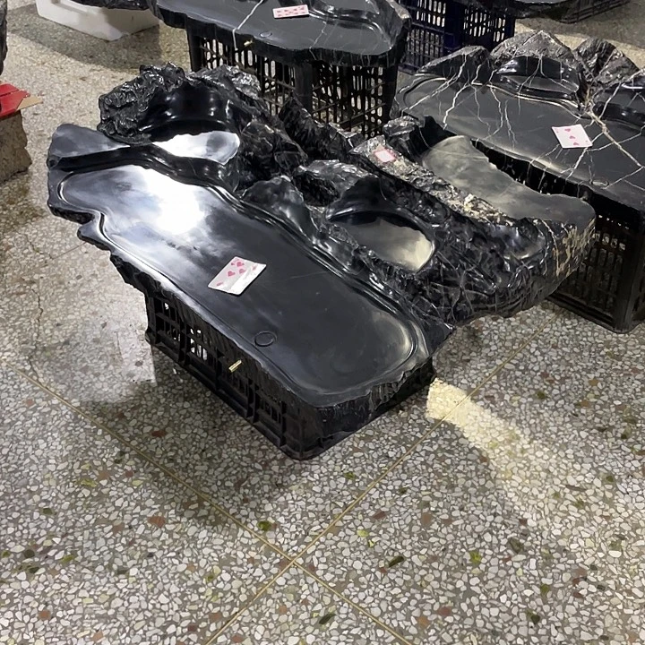 天然灵璧奇石茶盘