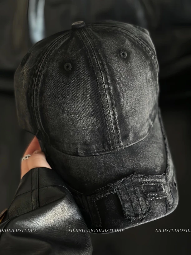 NILH STUDIO｜闭眼入～帽型绝显脸小棒球帽做旧水洗街头感