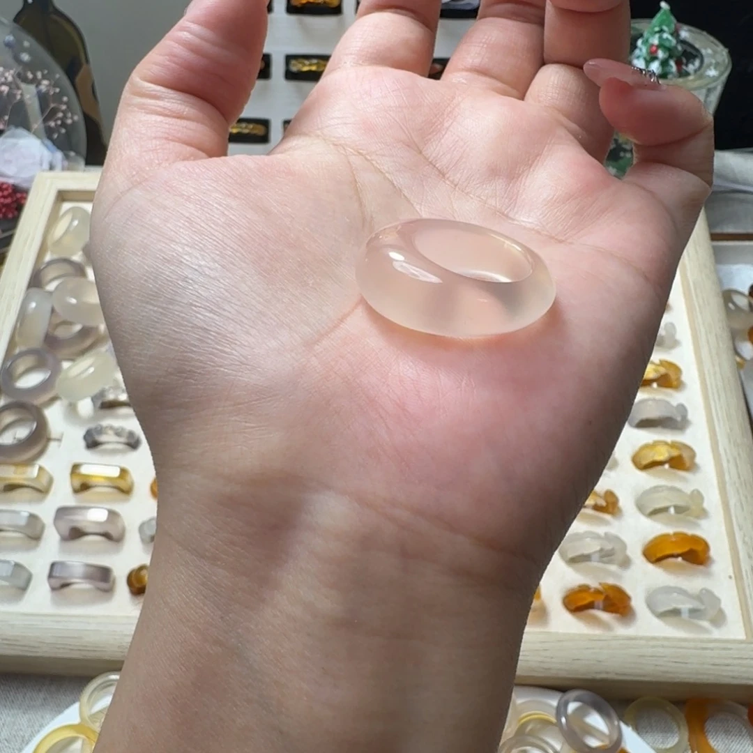 未镶嵌戒指玛瑙/玉髓772港12-13