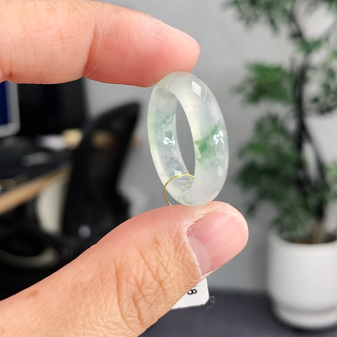 翡翠未镶嵌戒指16-17号