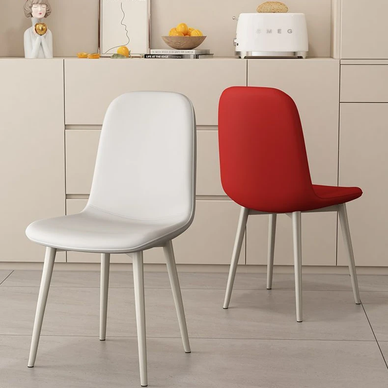 餐椅奶油风轻奢家用意式凳子靠背现代简约餐厅饭店小户型餐桌椅子