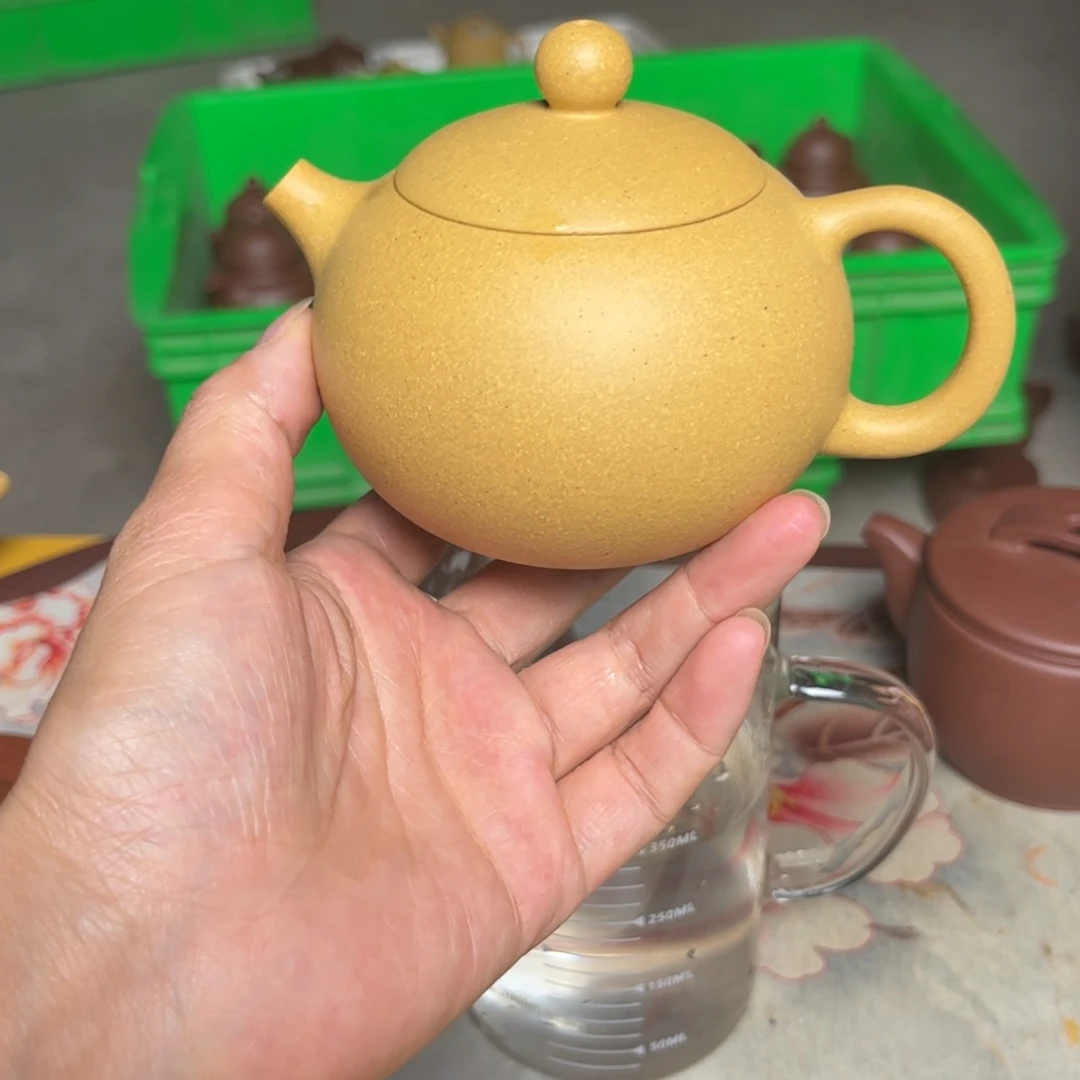 茶壶紫砂黄金段大瑕疵220cc