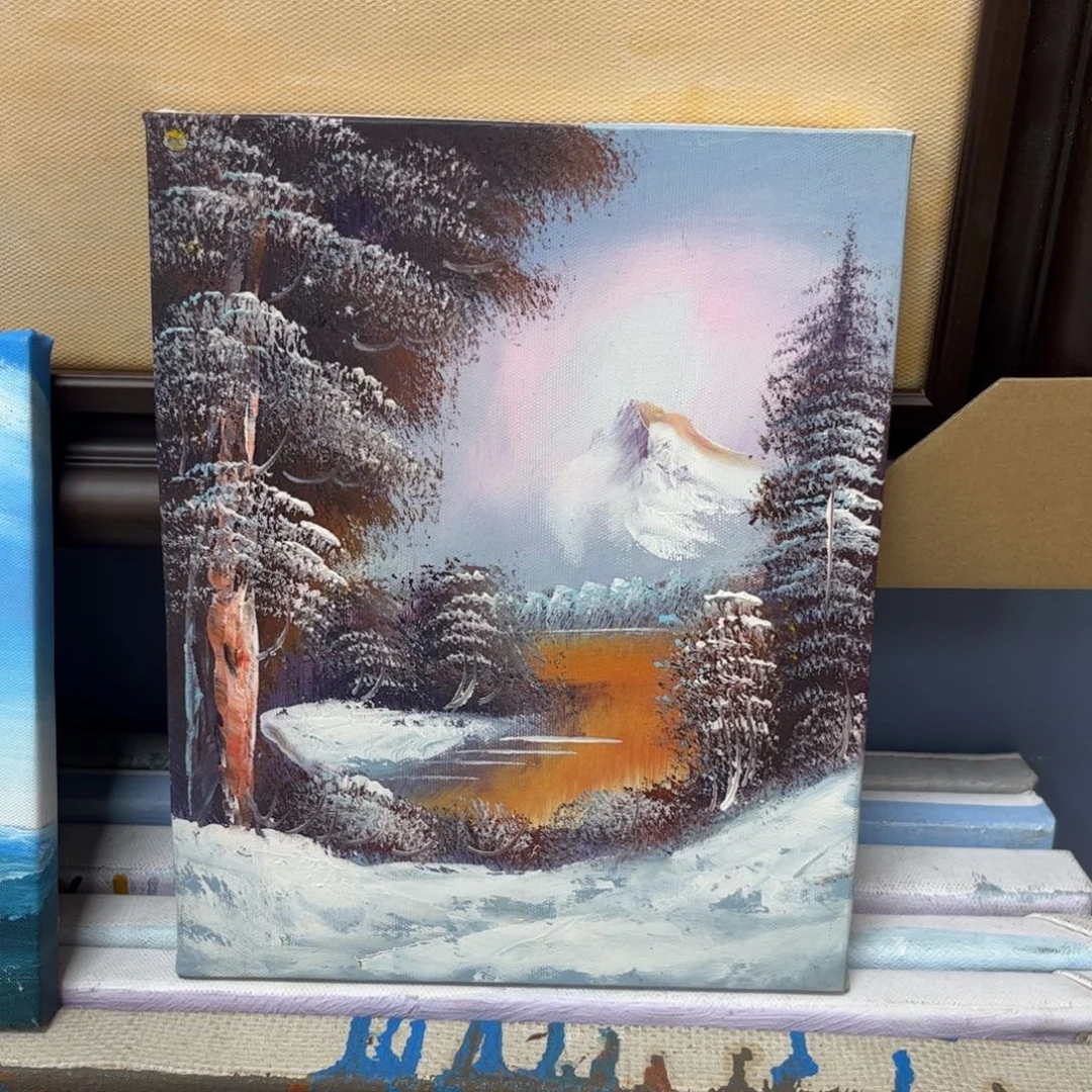 手工手绘精品油画20+25厘米