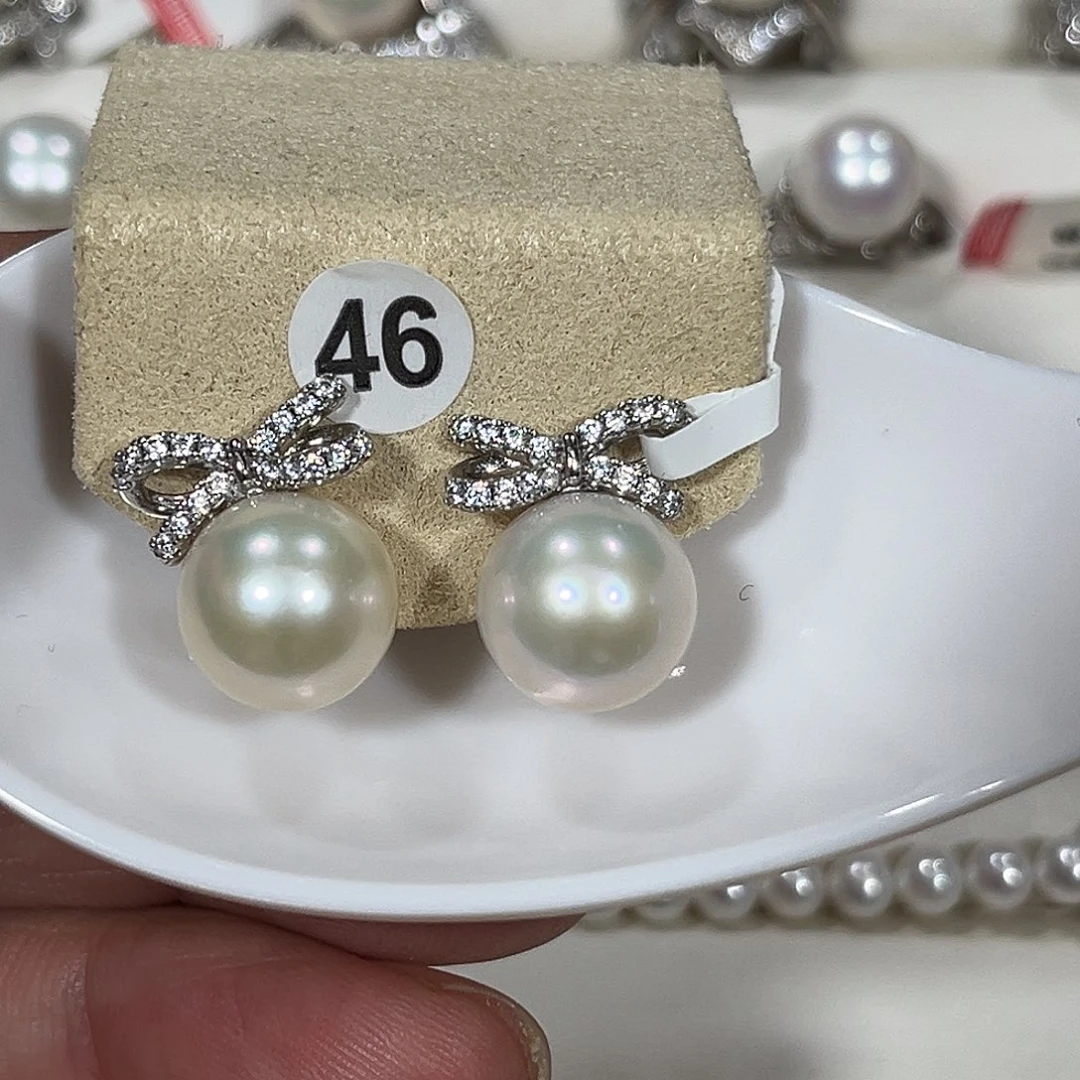 银S925镶嵌淡水珍珠颈饰