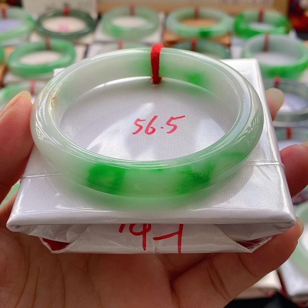 翡翠未镶嵌手镯5号强推