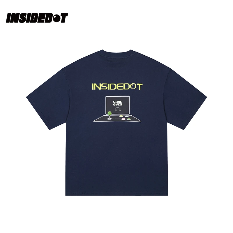 INSIDEDOT 像素系列街机印花短袖男女情侣款夏季潮牌百搭宽松T恤