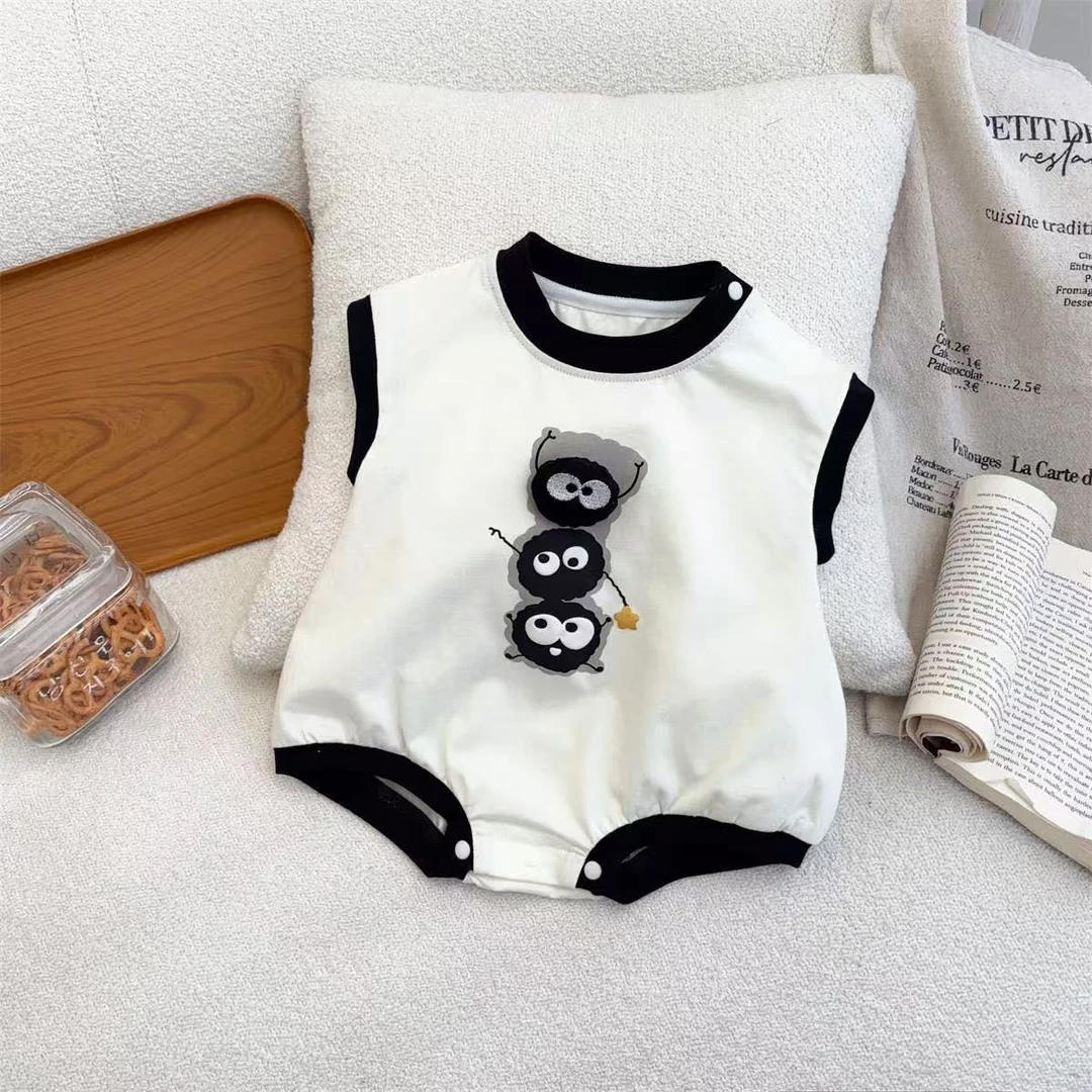 婴幼儿夏季薄款男宝宝毛毛虫可爱包屁衣