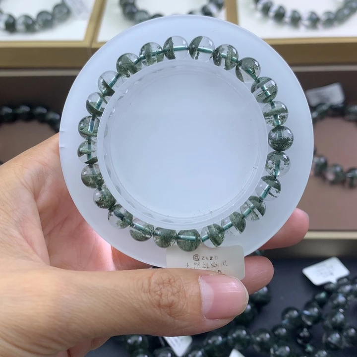 未镶嵌手链水晶绿幽灵