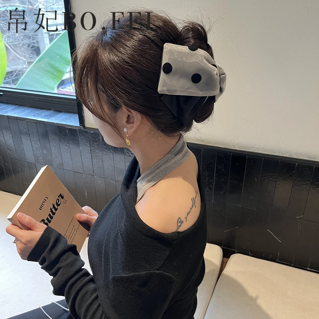 帛妃简约抓夹韩版发夹法式气质头饰韩系女网红13CM发夹发饰