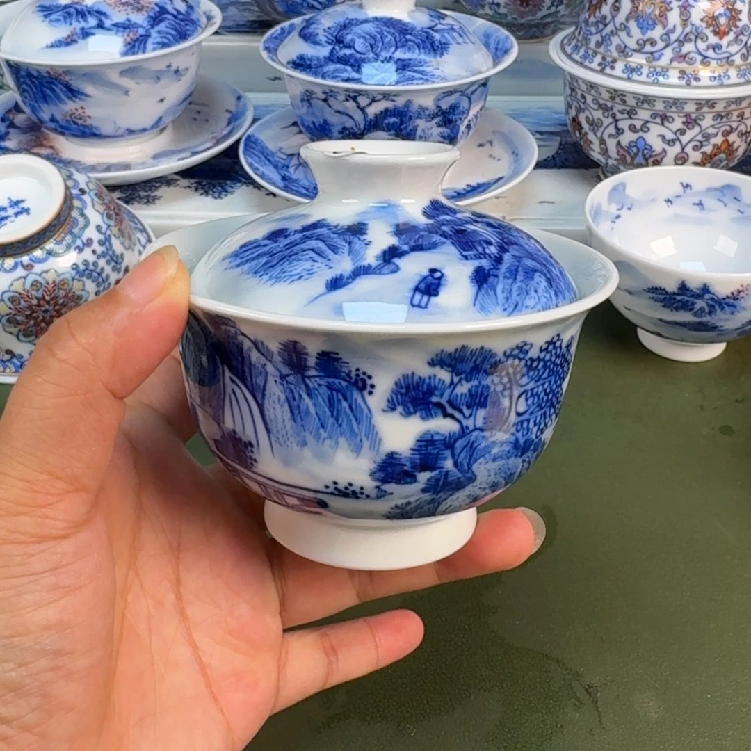 景德镇纯手绘茶具圆圆287