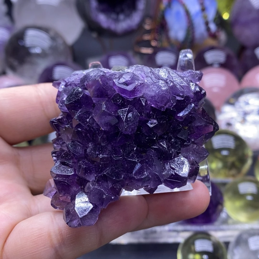 未镶嵌珠宝半成品水晶6154紫水晶