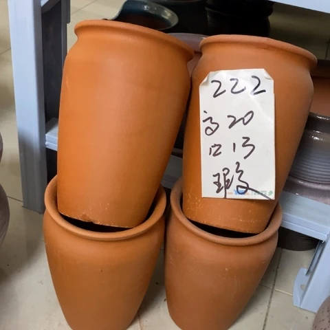 粗陶红陶绿植花盆222