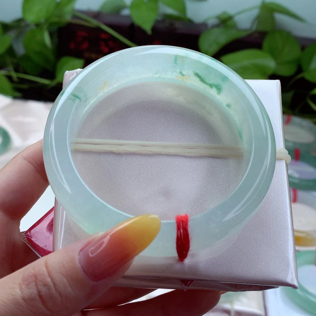 未镶嵌手镯翡翠9904春华秋实炸光起冰圈