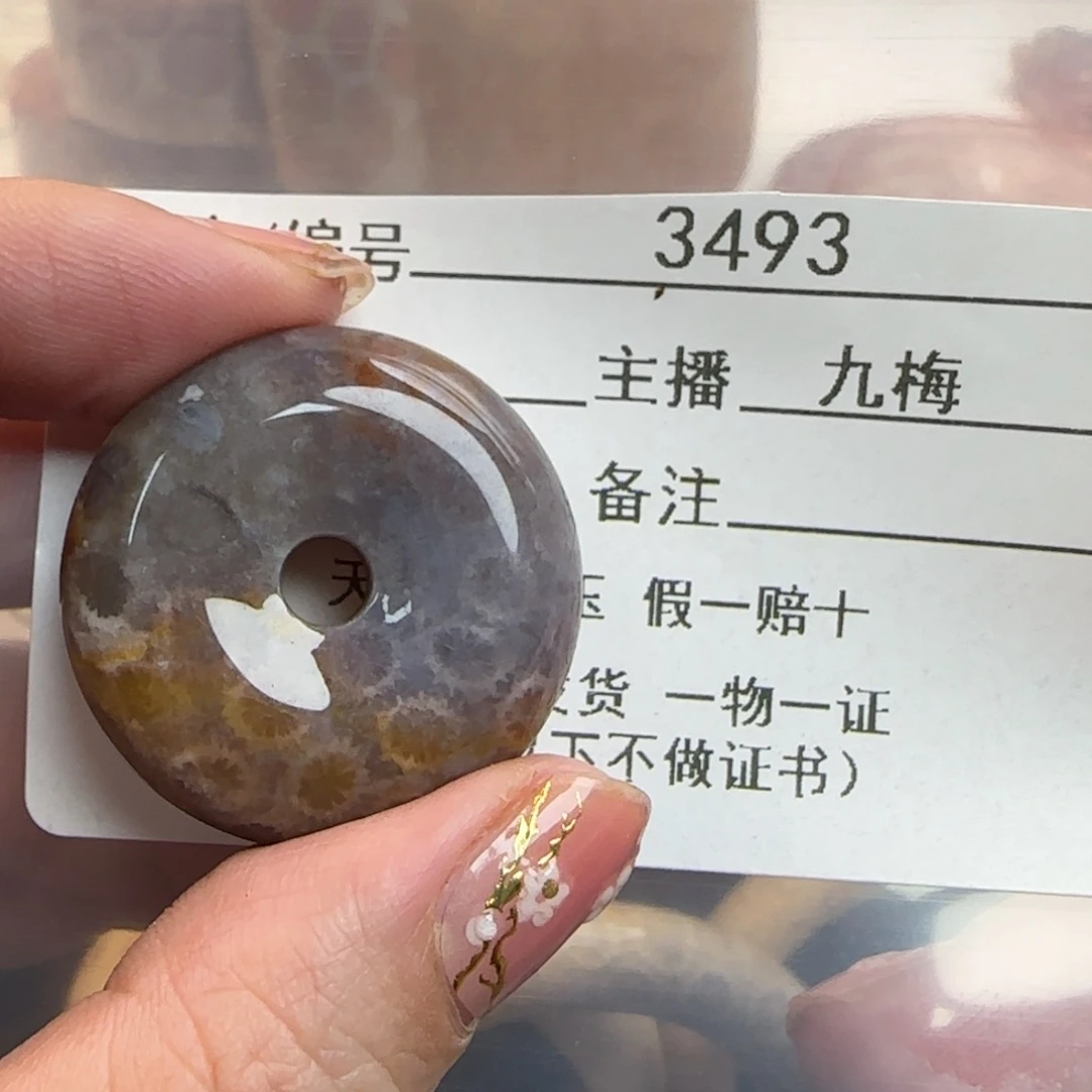 硅化珊瑚（珊瑚玉）未镶嵌颈饰