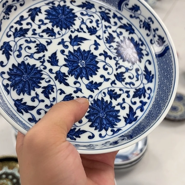 瓷片青花缠枝莲大胡乘景德镇