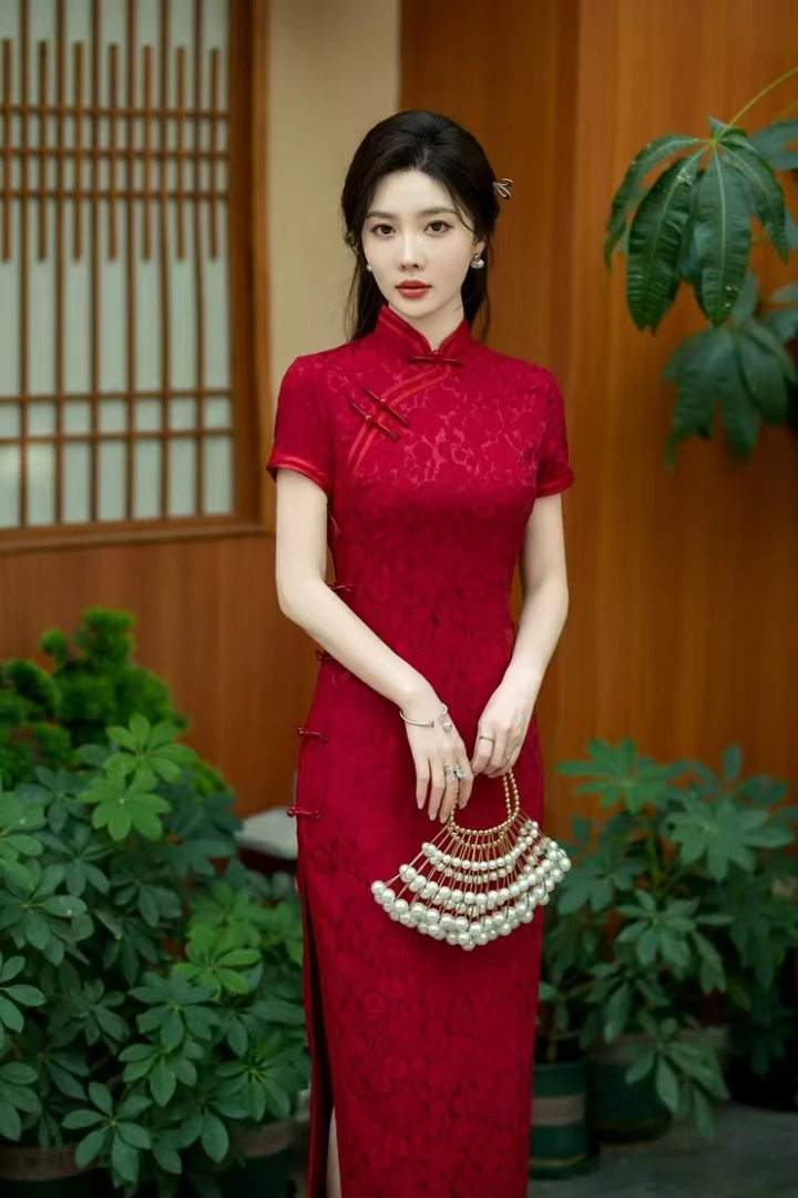 梵音 日常气质文艺国风复古优雅长款旗袍