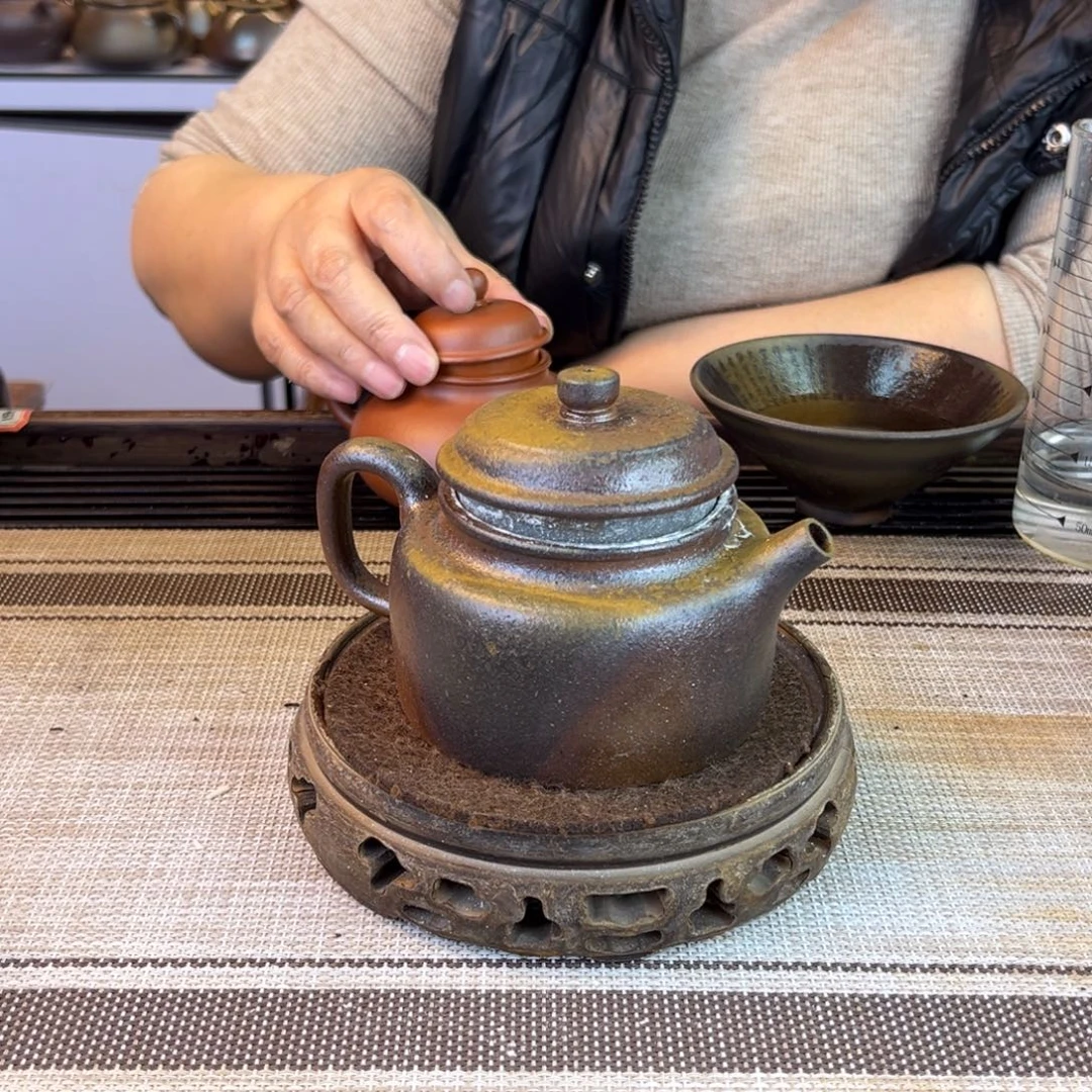 茶壶紫砂紫泥柴烧240cc