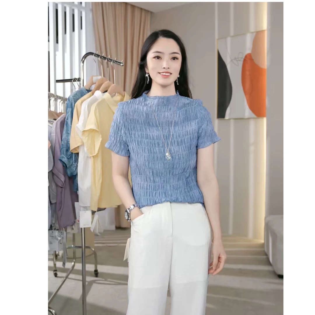 【月月】(左谜）桑蚕丝上衣YJHY-H922436